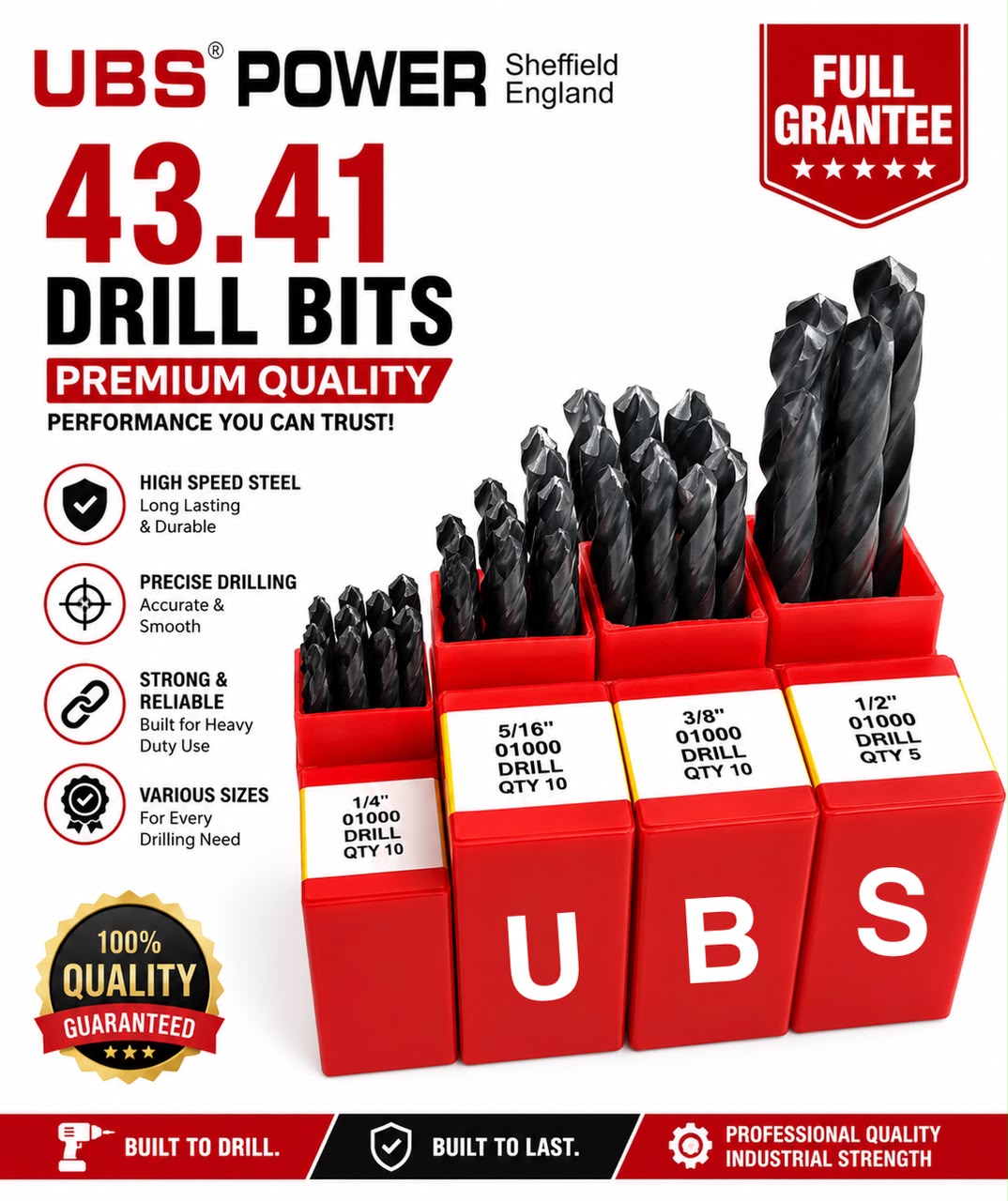 UBS Power HSS Drill Bits