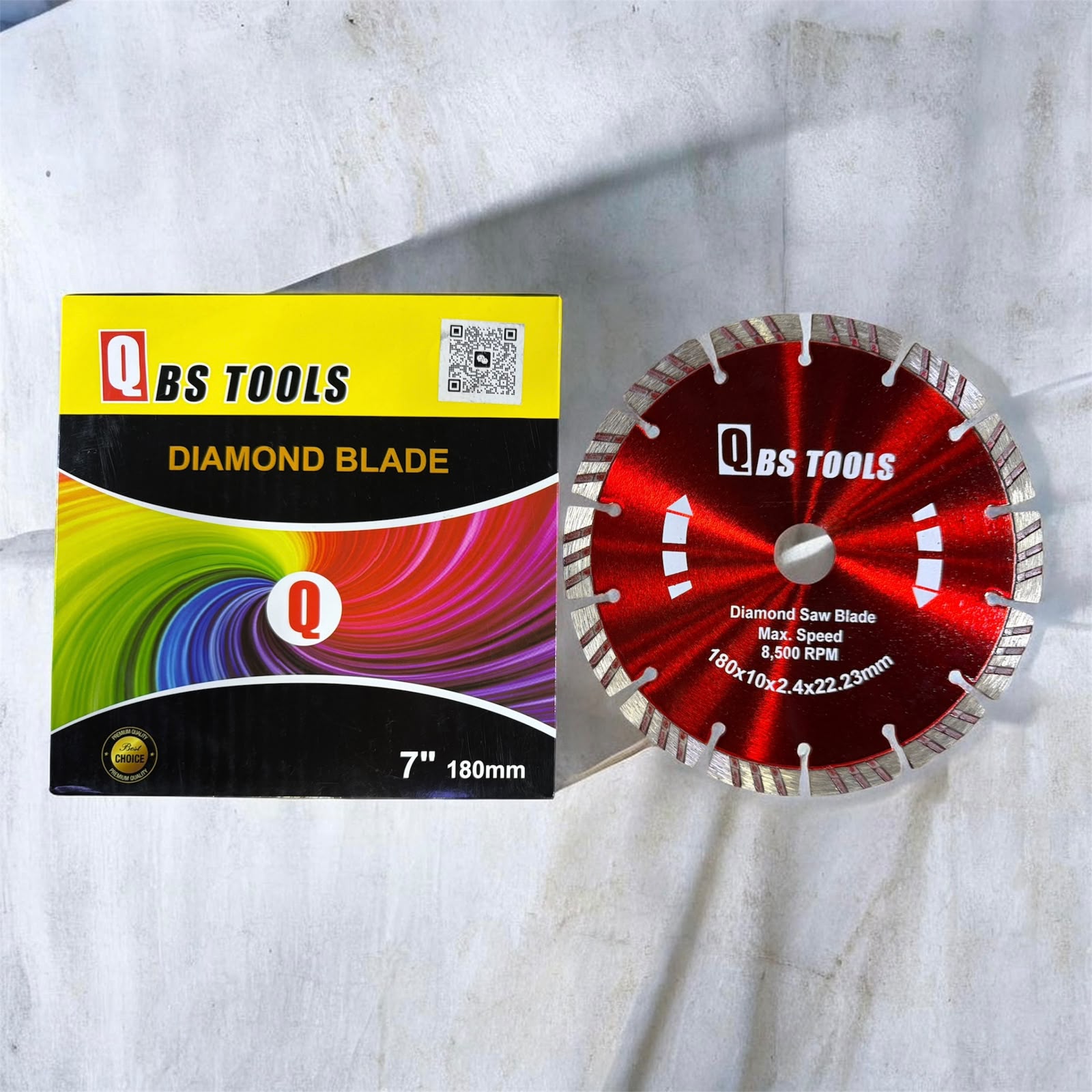 QBS Tools 7-inch Diamond Blade